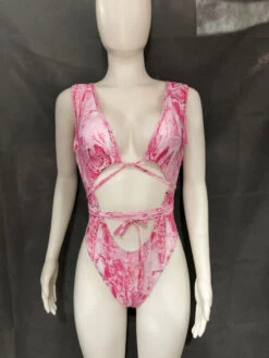 Sexy Leopard Snake Print One Pieces Swimsuit