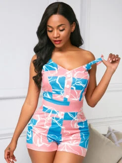 New Register Print One Piece Romper
