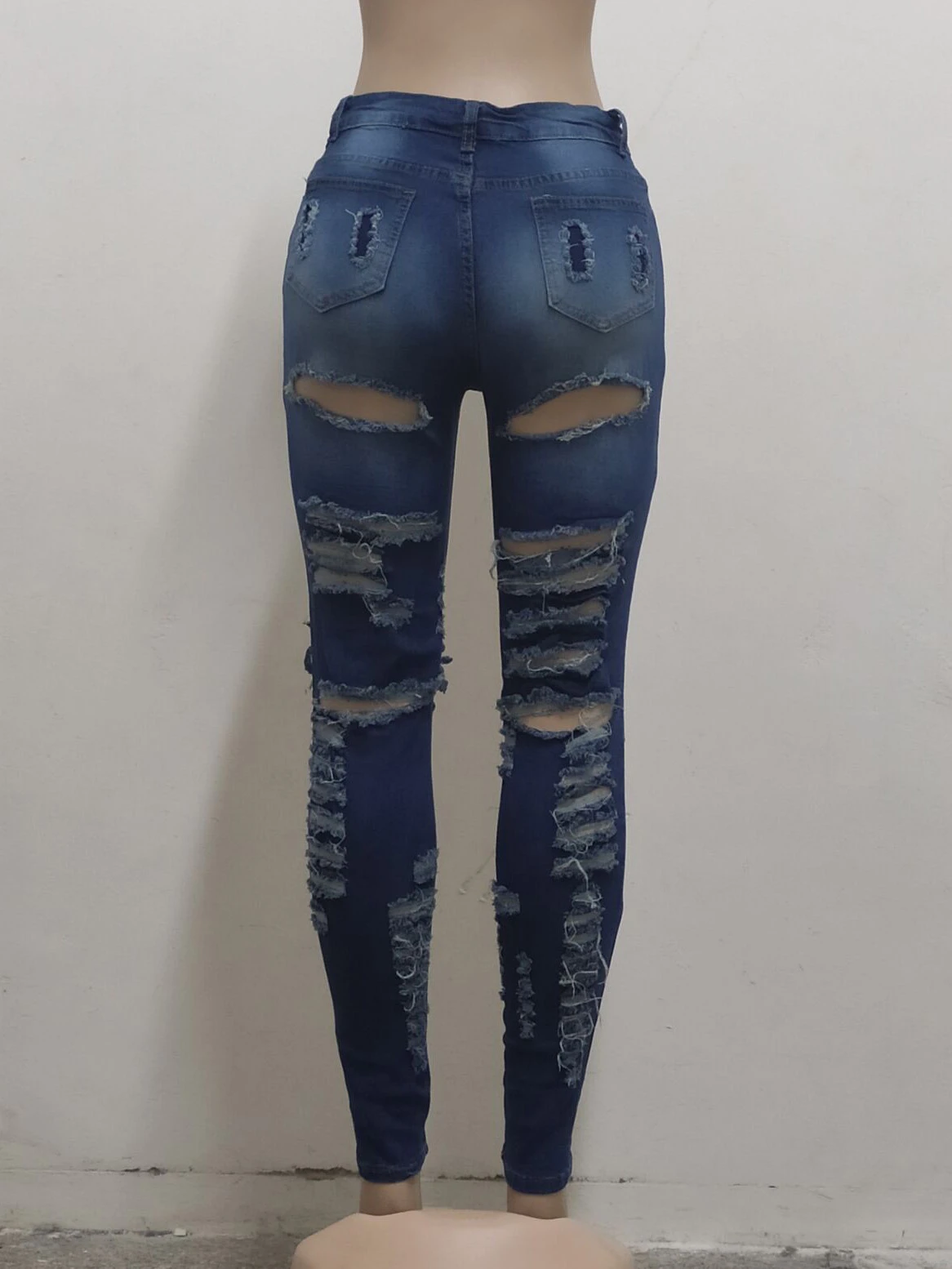 Night Club Hollow Out Jeans For Women - Image 7