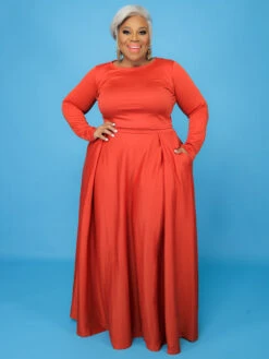 Pure Color Casual Plus Size Two Pieces Skirt Set