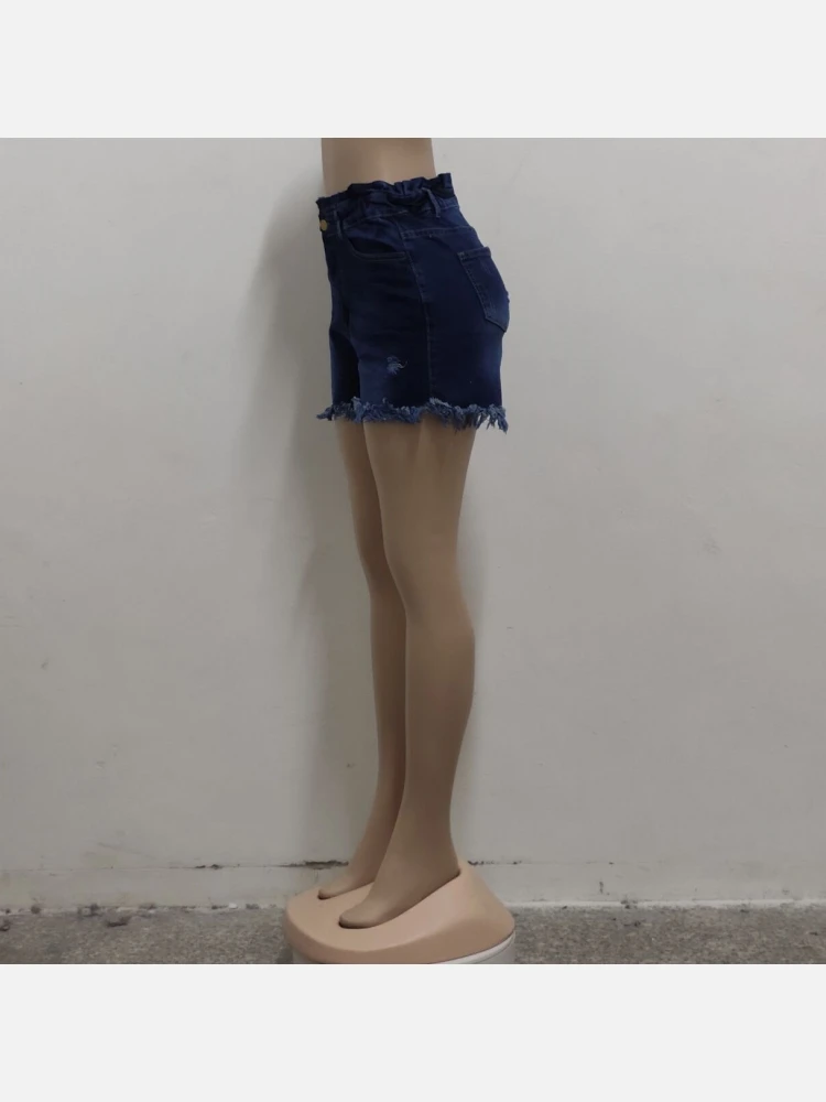 Easy Matching Summer Ripped Denim Shorts For Women - Image 5