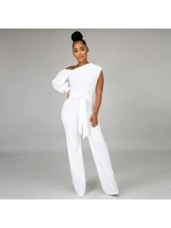 Casual Fashion Off Shoulder Jumpsuits For Women