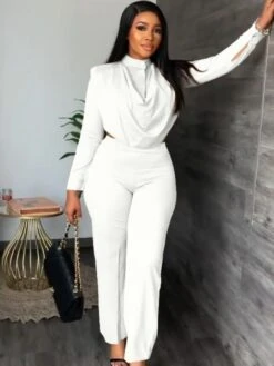 Latest Irregular Long Sleeve 2 Piece Pant Sets