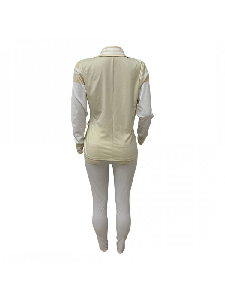 Women's Fashioh Contrast Color Casual Suits - Image 5