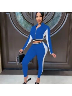 Fashion Leisure Top And Trouser Suit For Women