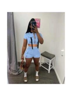 Women Summer 2 Piece Outfit Short Sets