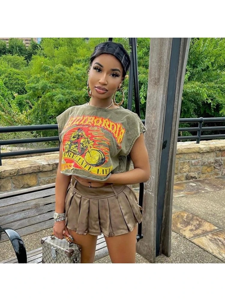 Trend Street Printed Sleeveless Tank Top - Image 2