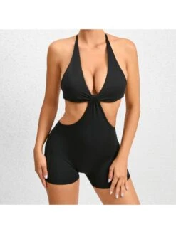 Halter Backless Sports Yoga Romper