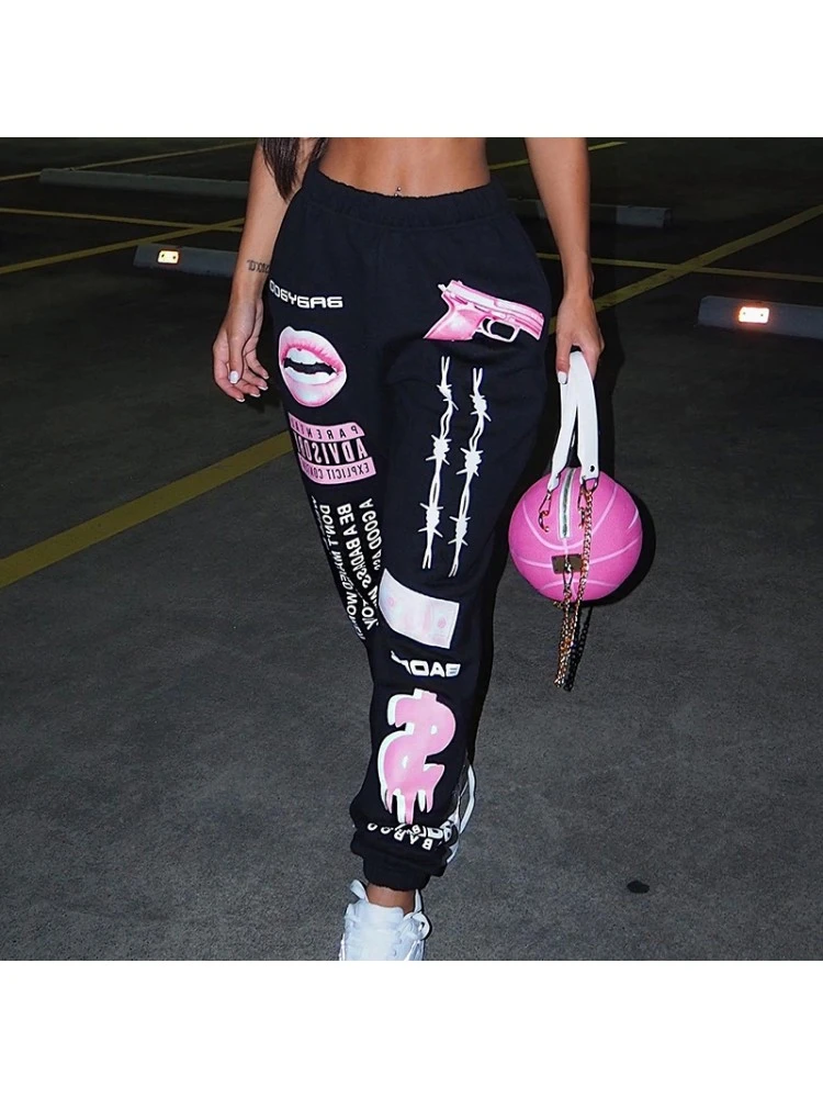 Women's Casual Sports Printing Pants