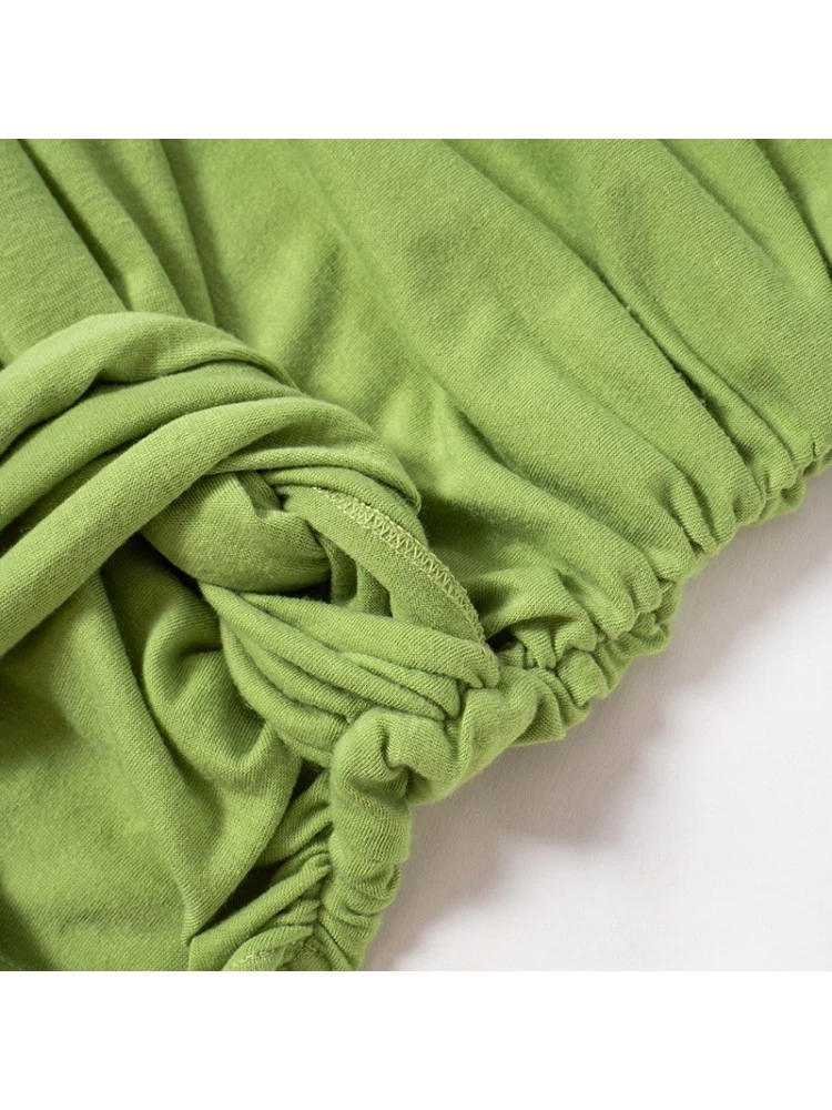 Backless Knot/Twist Front Bandage Slim Casual Skirt Sets - Image 6