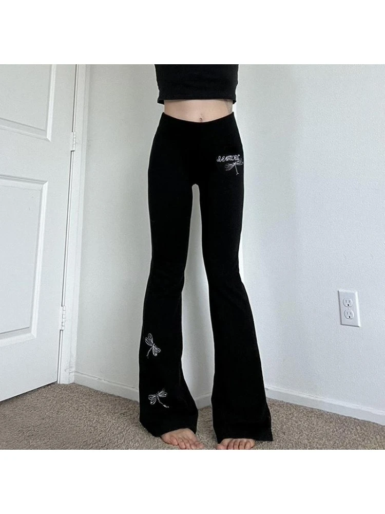 Embroidery Colorblock Leisure Pants - Image 8