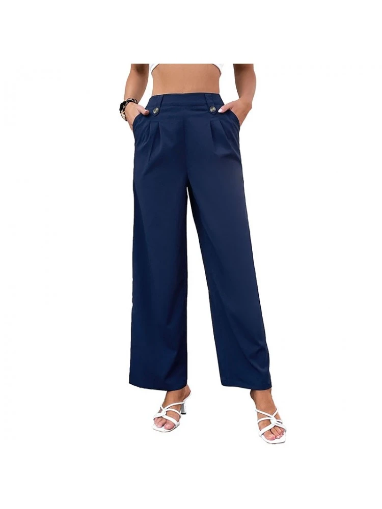 Ruched Patchwork Mid-rise Pants - Image 4