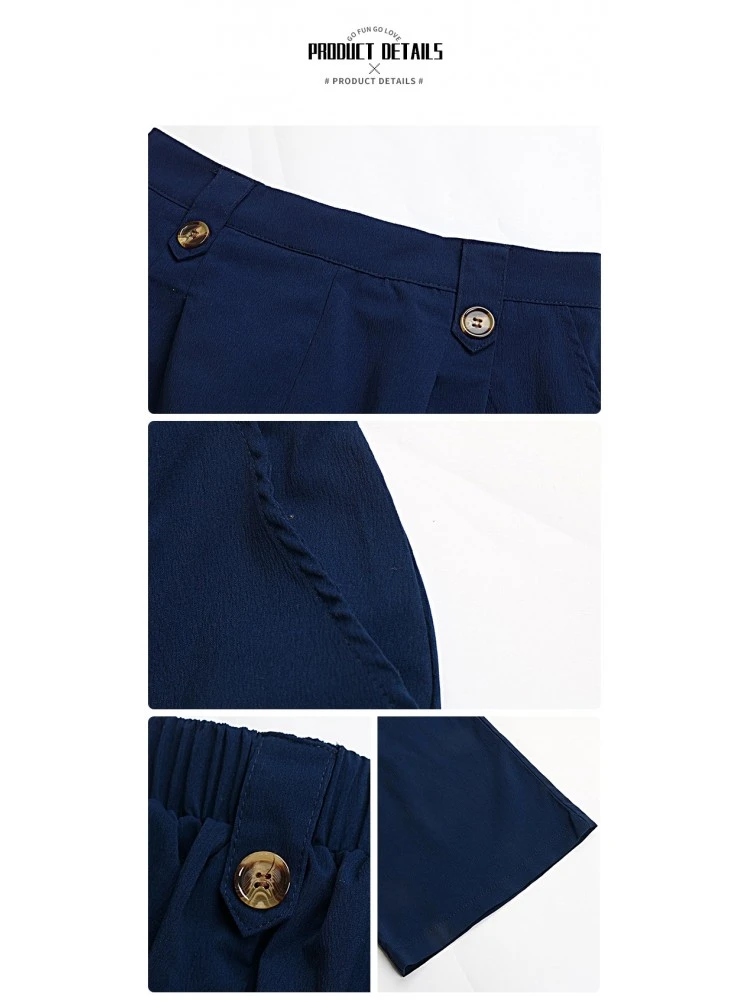 Ruched Patchwork Mid-rise Pants - Image 5