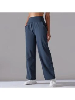 Solid Color High Rise Loose Yoga