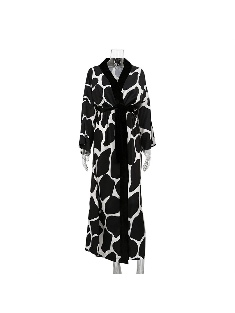 Colorblock High Rise Loose Pajamas - Image 3