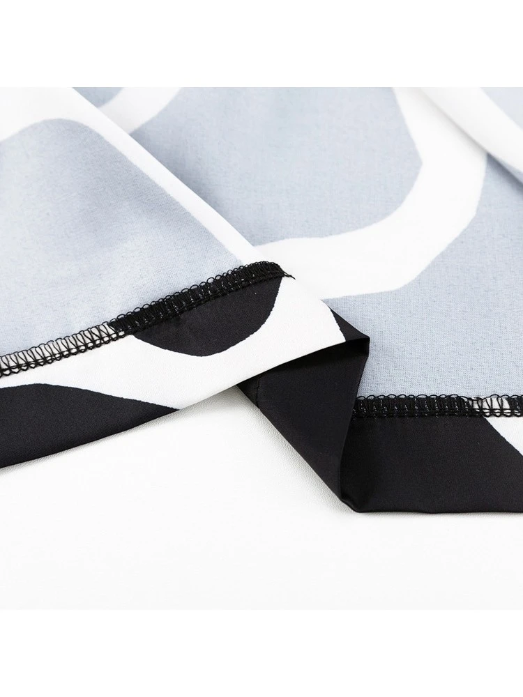 Colorblock High Rise Loose Pajamas - Image 7