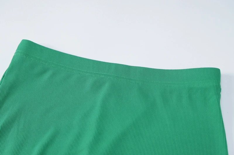 Patchwork High Rise Skinny Skirt Sets - Image 9