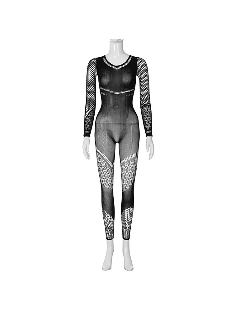 See Through Hollow Out Bodycon Jumpsuits - Image 5
