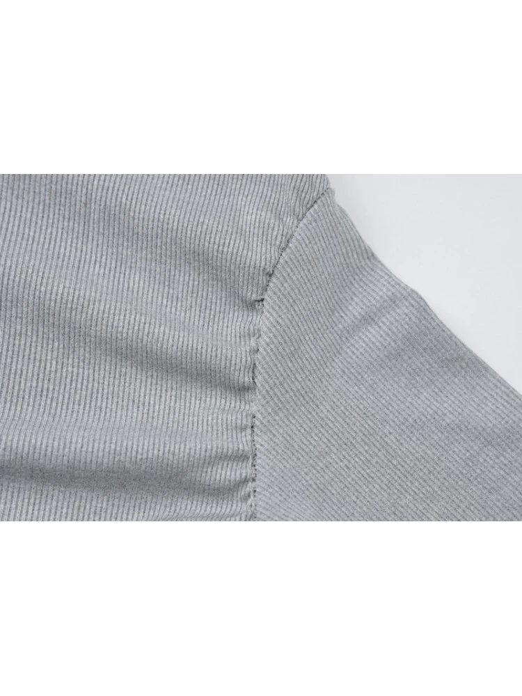 Asymmetrical Hem High Rise Bodycon Trouser Sets - Image 7