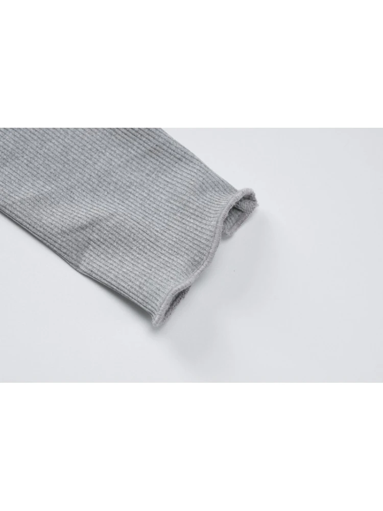 Asymmetrical Hem High Rise Bodycon Trouser Sets - Image 8