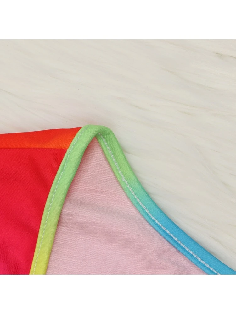 Rainbow Cutout Backless Flare Leg Jumpsuits - Image 11