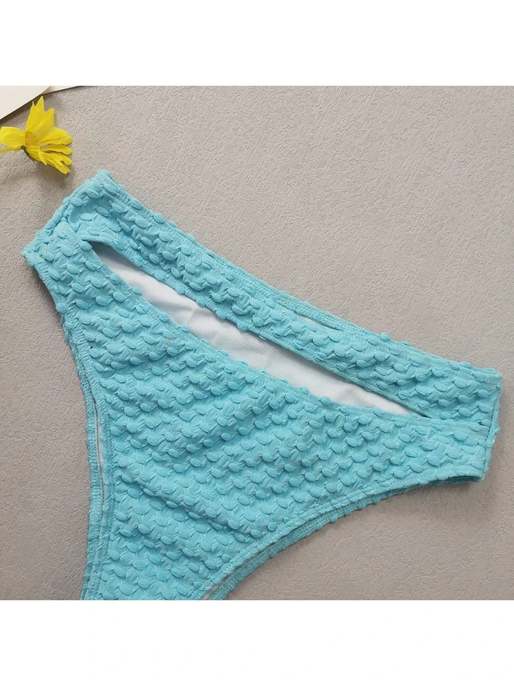 Hollow Out Spaghetti Straps Backless Bikinis Sets - Image 5