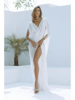 Solid Color Split Hem See Through Cover Ups