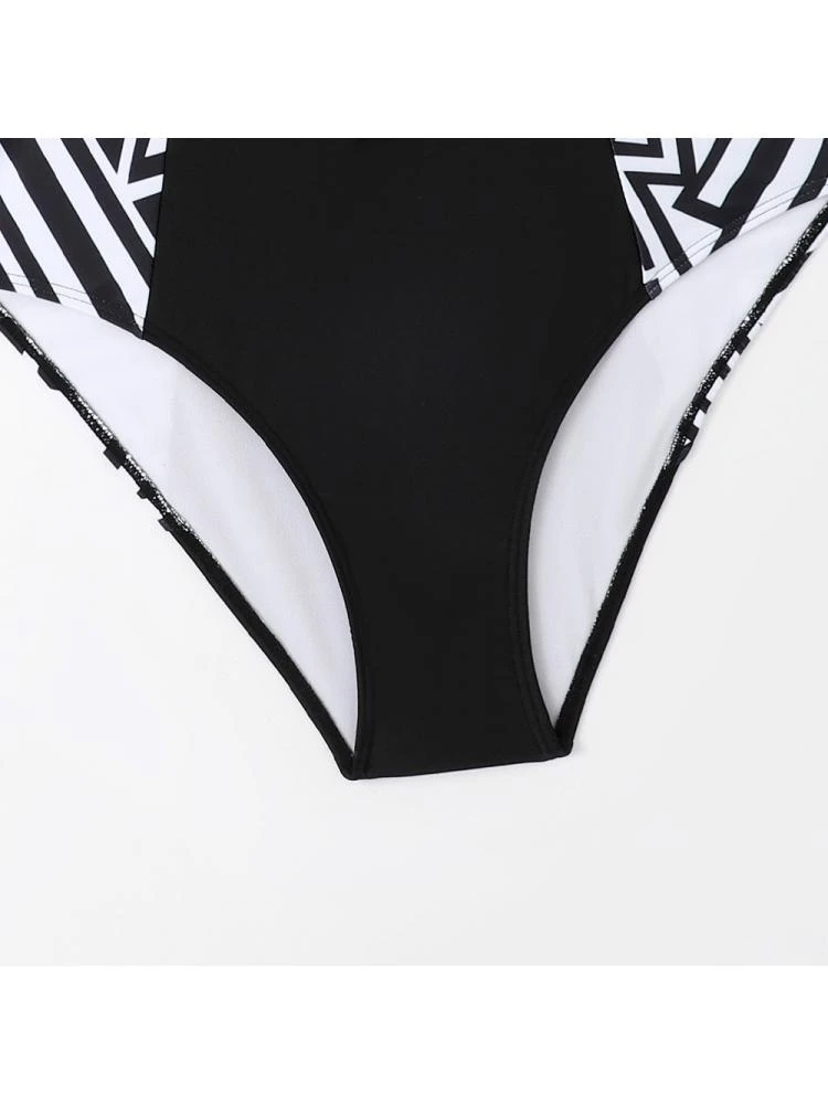 Crewneck Long Sleeve High Rise One-Pieces Swimwear - Image 10