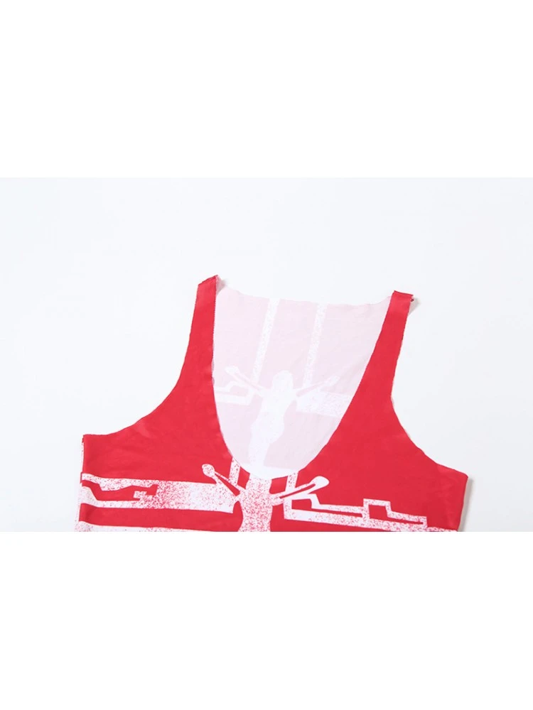 Letter High Rise Backless Skirt Sets - Image 8