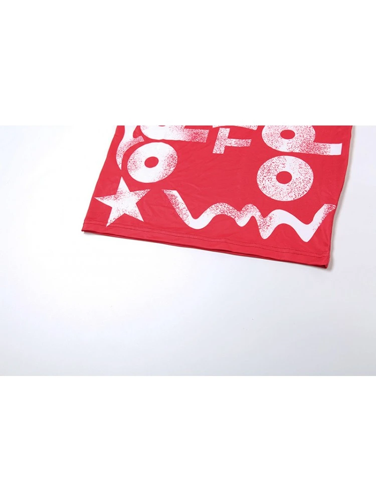 Letter High Rise Backless Skirt Sets - Image 13