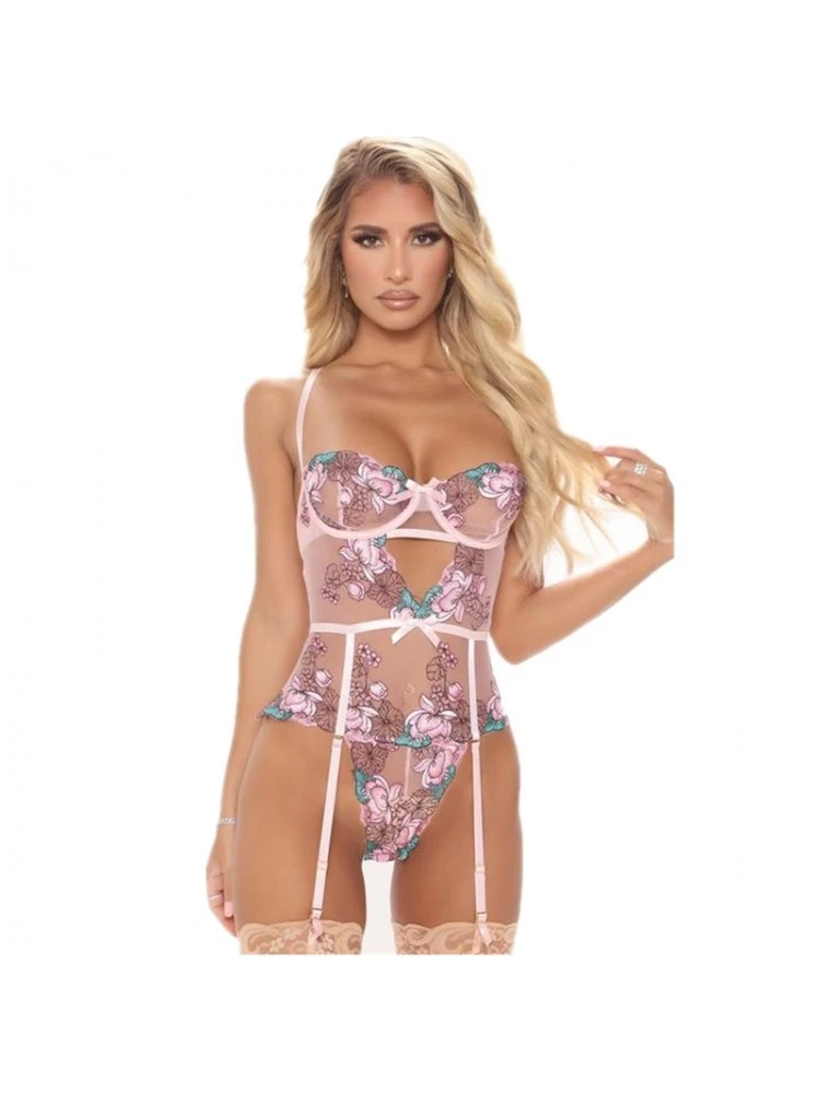 Embroidery Spaghetti Straps Backless Sexual - Image 12