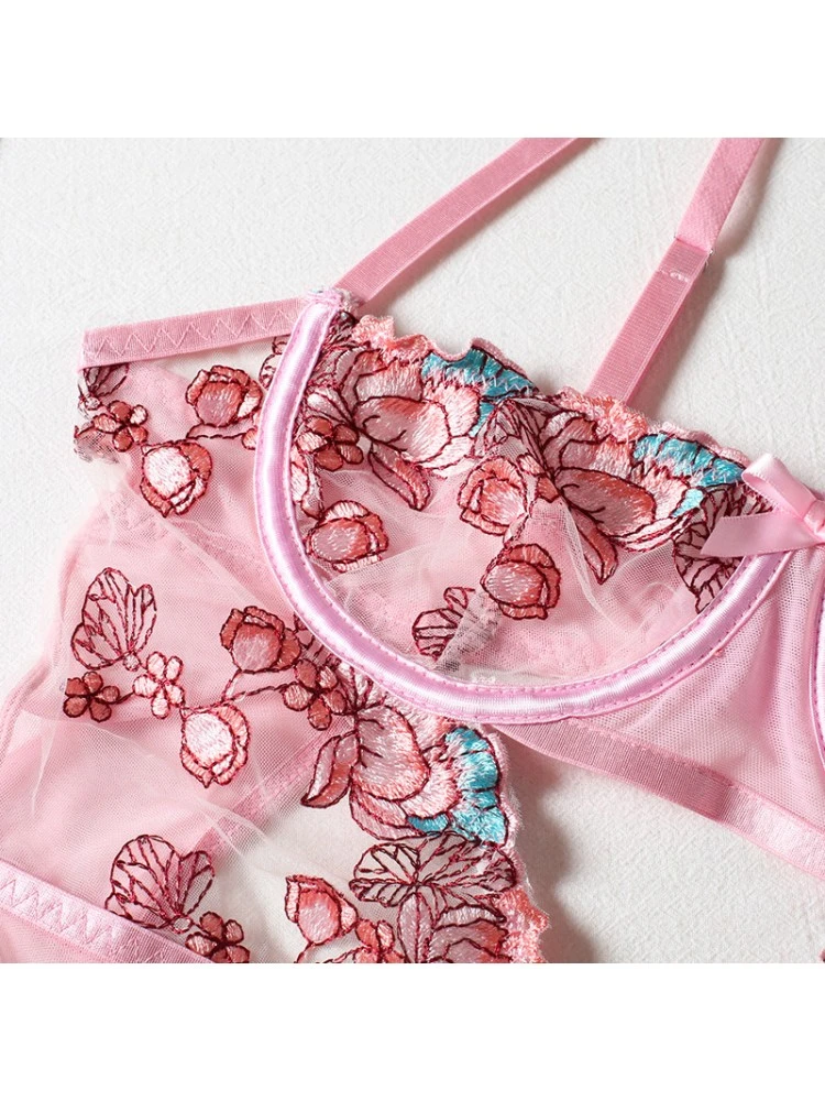 Embroidery Spaghetti Straps Backless Sexual - Image 18