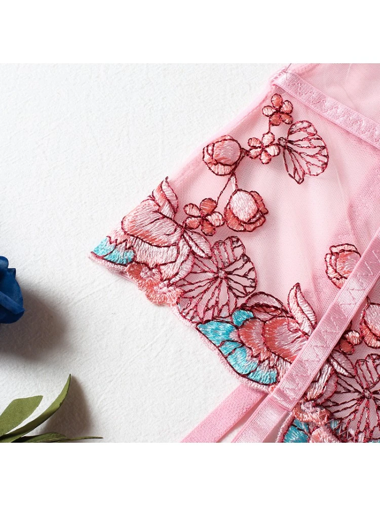 Embroidery Spaghetti Straps Backless Sexual - Image 20