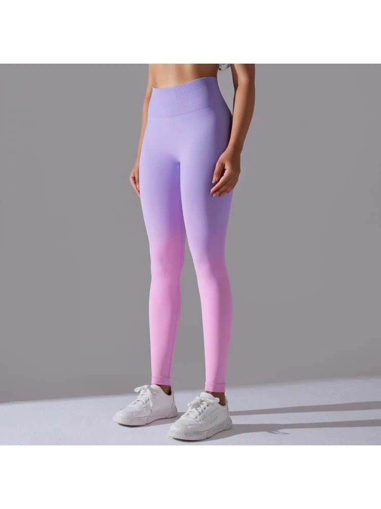 Gradient Color High Rise Skinny Leggings - Image 2