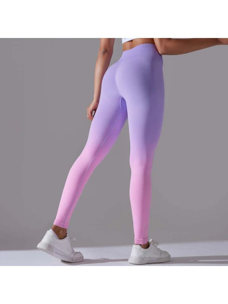 Gradient Color High Rise Skinny Leggings - Image 4