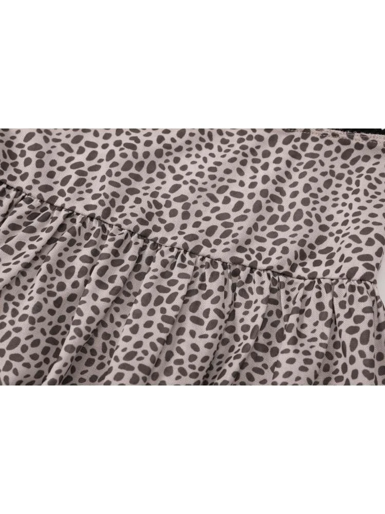 Print Tie-wrap Long Sleeve Skirt Sets - Image 18