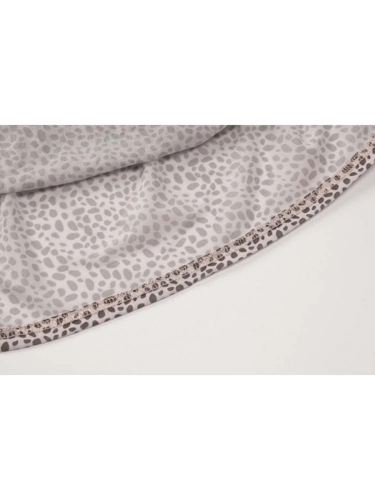 Print Tie-wrap Long Sleeve Skirt Sets - Image 19