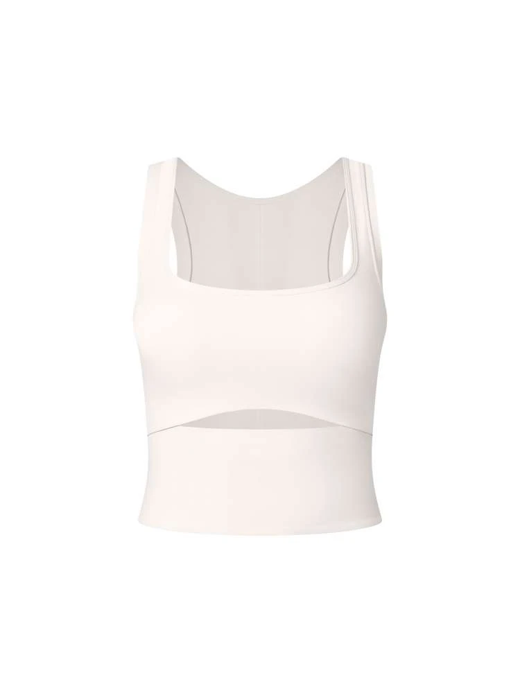 Hollow-out Square Neck Bodycon Tank - Image 3