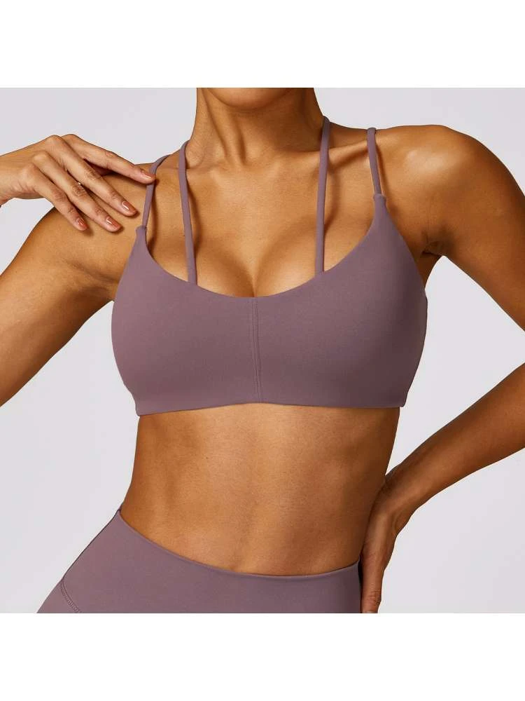 Pure Color Spaghetti Straps Backless Tank