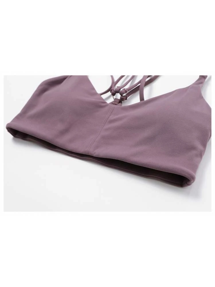 Pure Color Spaghetti Straps Backless Tank - Image 5