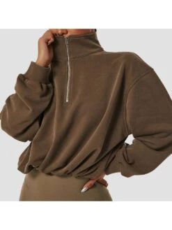 Drawstring Zipper Loose Tank