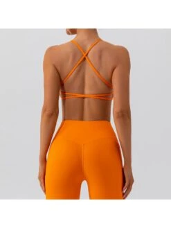 Solid Color Sleeveless V Neck Yoga Sets