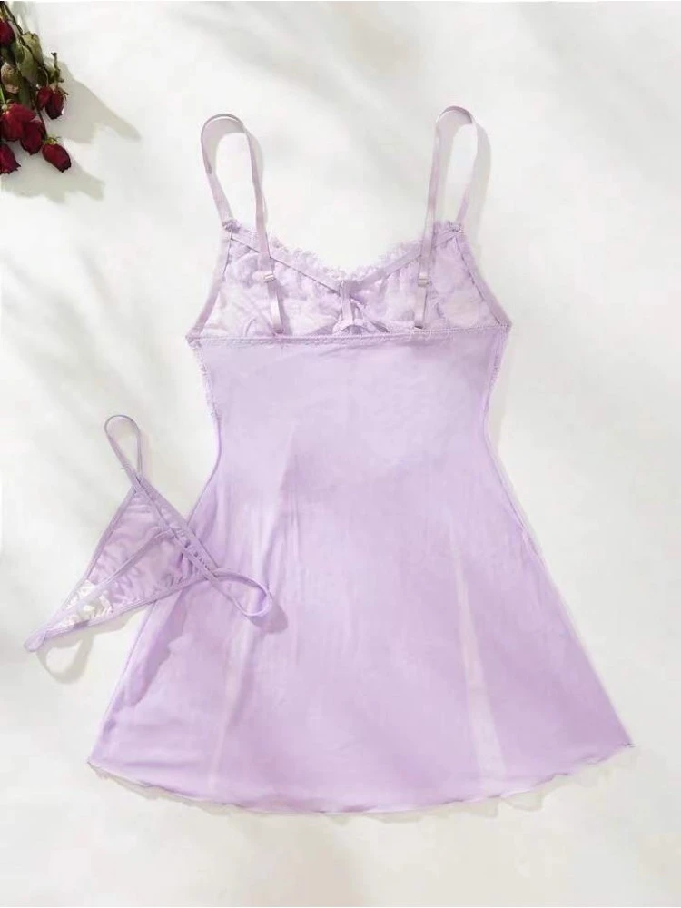 Lace Perspective Sexual Sleeveless Dress - Image 2