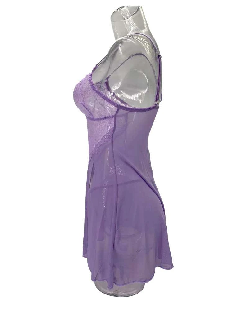 Lace Perspective Sexual Sleeveless Dress - Image 7