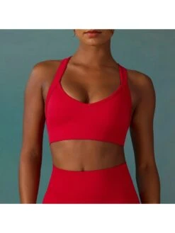 Solid Color Sleeveless Cropped Sporty Top