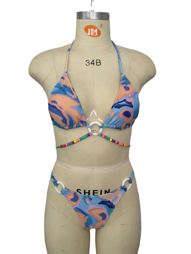 Print Mid-rise Fitted Bikinis - Image 4