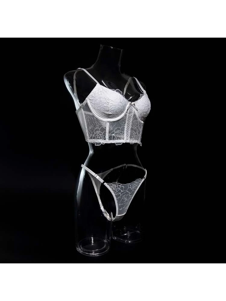 Bow Embroidery Lacework Bra Sets - Image 8