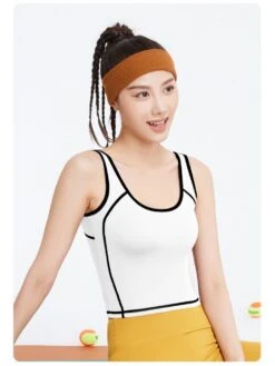 Colorblock Sleeveless Skinny Sporty Top