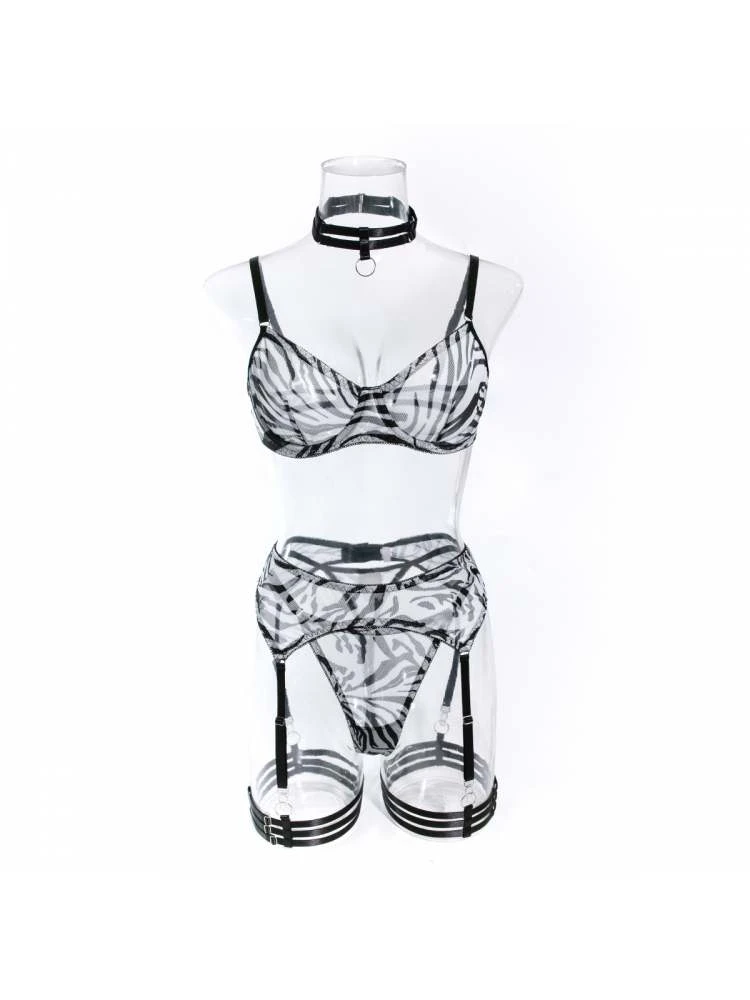 Zebra High Rise Backless Sexual Sets - Image 8