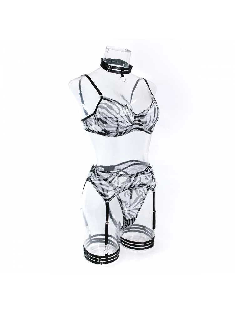 Zebra High Rise Backless Sexual Sets - Image 9